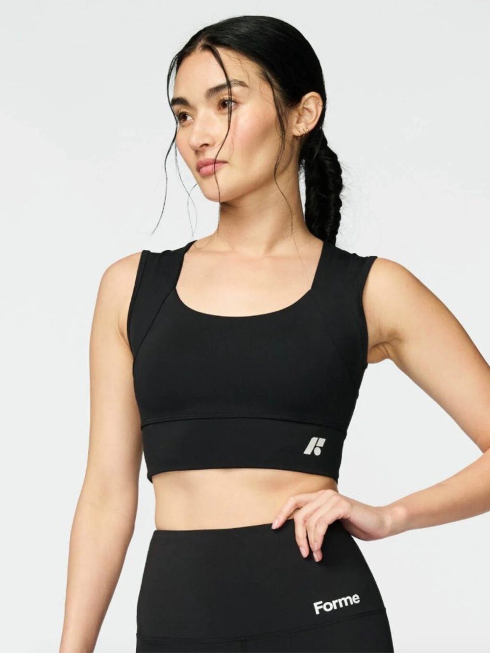Forme power posture correction bra black, large